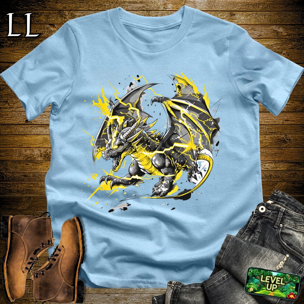 Storm Thunder Dragon Softstyle Tee - Light Blue - LegacyLayers