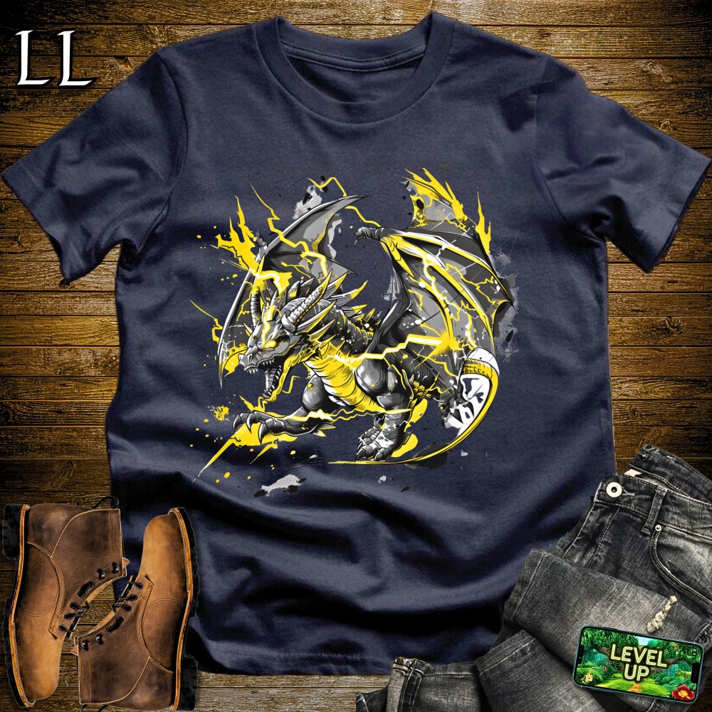 Storm Thunder Dragon Softstyle Tee - Navy - LegacyLayers