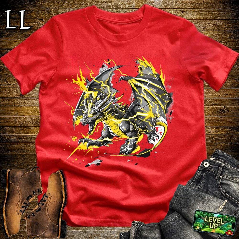 Storm Thunder Dragon Softstyle Tee - Red - LegacyLayers