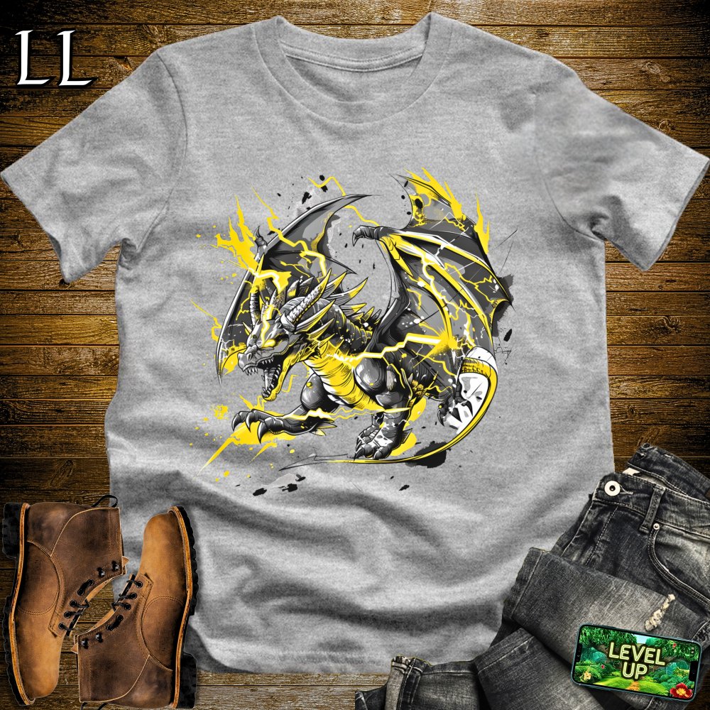 Storm Thunder Dragon Softstyle Tee - Sport Grey - LegacyLayers