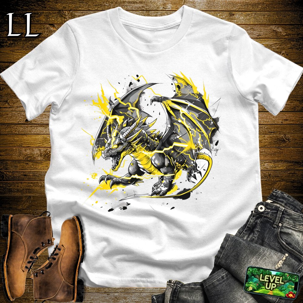 Storm Thunder Dragon Softstyle Tee - White - LegacyLayers