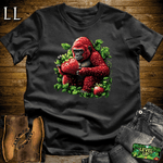 Strawberry Gorilla Softstyle Tee Black | Fruit Beast Tee
