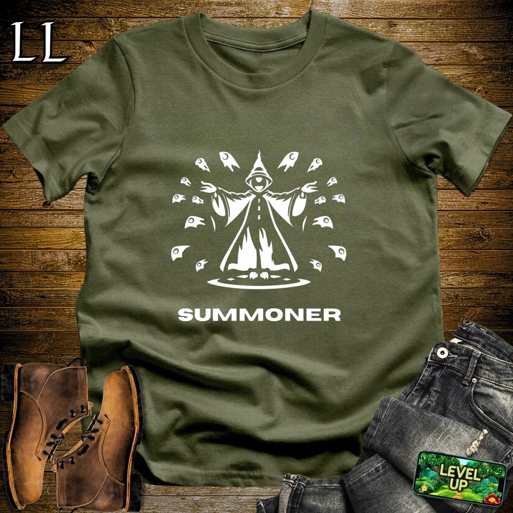 Summoner Softstyle Tee - Military Green - LegacyLayers