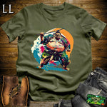 Sumo Wrestler Samurai Military Green | Combat Sports Tee