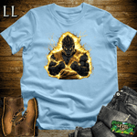 Super Powered Up Gorilla Light Blue | Superpower Shirt