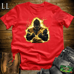 Super Powered Up Gorilla Red | Superpower Shirt