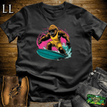 Surfing Gorilla Softstyle Tee Black | Wave Rider Tee