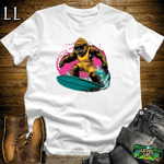 Surfing Gorilla Softstyle Tee White | Wave Rider Tee