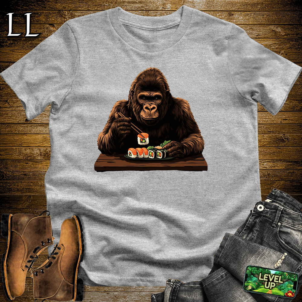 Sushi Gorilla Sport Grey | Japanese Food Lover Shirt