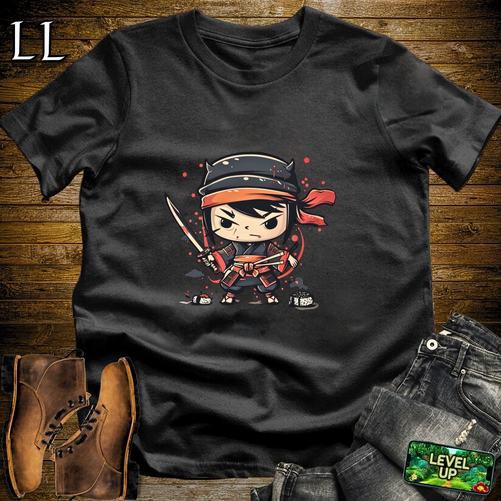 Sushi Samurai Black | Japanese Fusion Graphic Tee