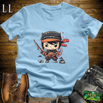 Sushi Samurai Light Blue | Japanese Fusion Graphic Tee
