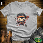 Sushi Samurai Sport Grey | Japanese Fusion Graphic Tee