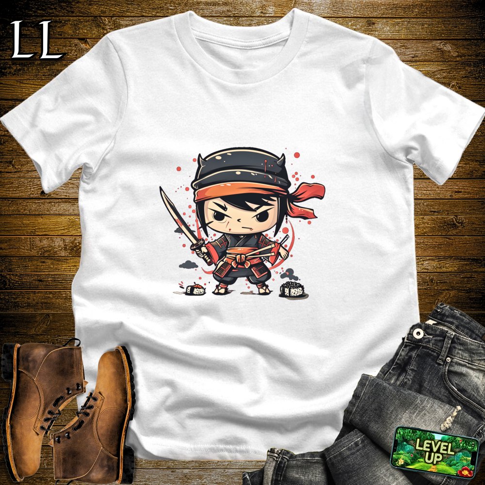 Sushi Samurai White | Japanese Fusion Graphic Tee