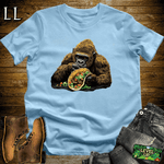 Taco Time Gorilla Light Blue | Funny Mexican Food Shirt