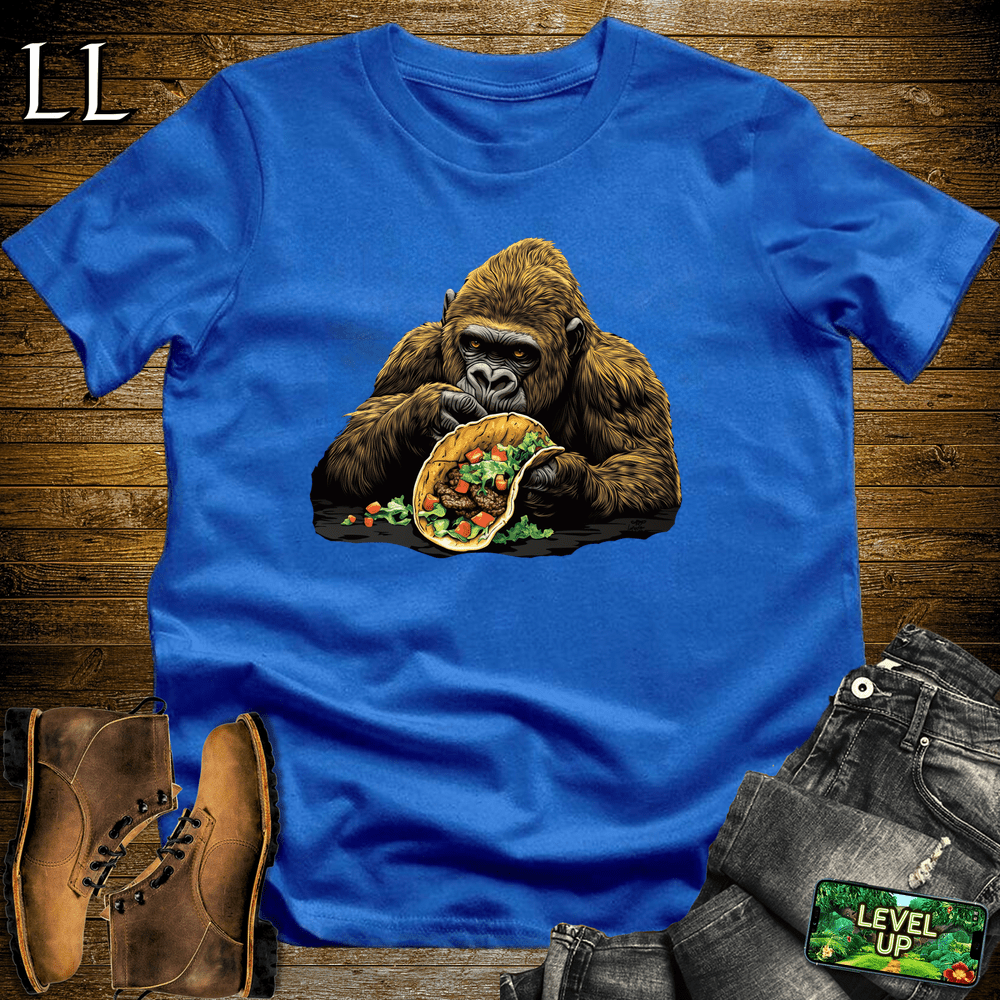 Taco Time Gorilla Royal | Funny Mexican Food Shirt
