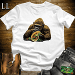 Taco Time Gorilla White | Funny Mexican Food Shirt