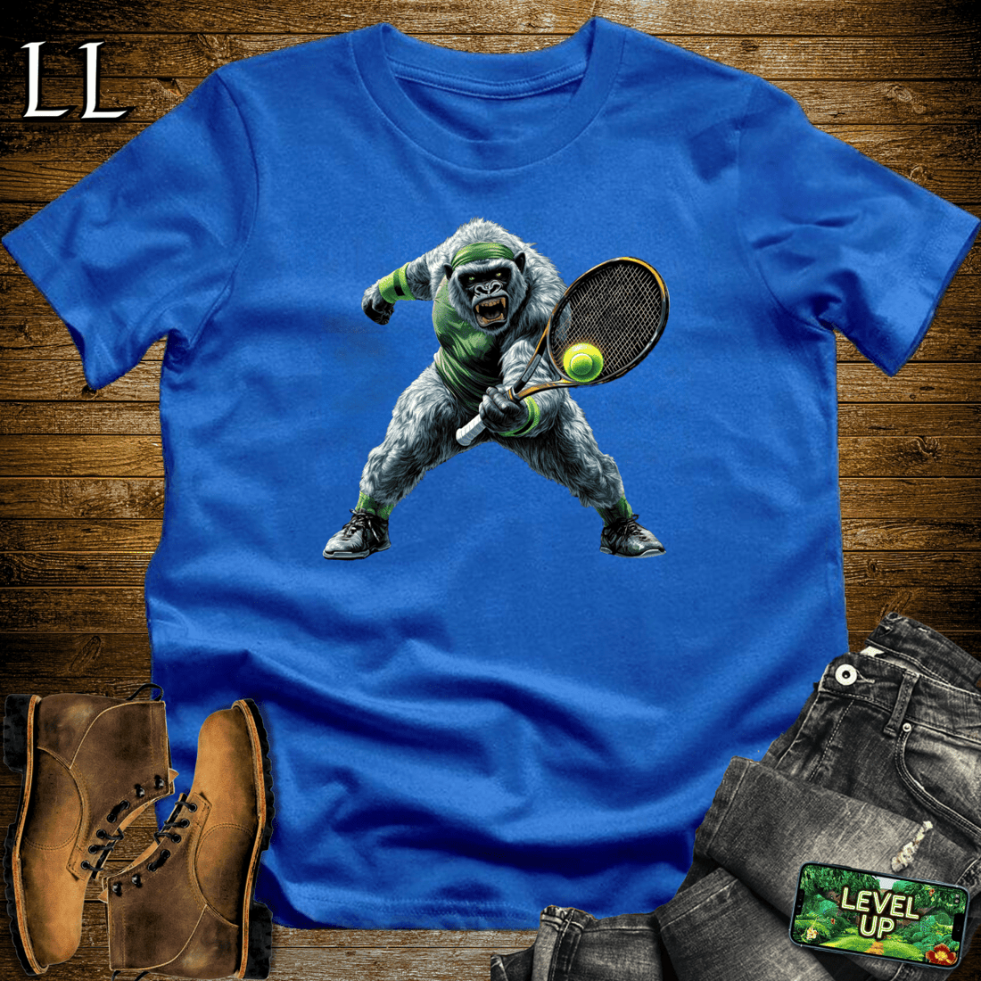 Tennis Gorilla Softstyle Tee Royal | Court King Tee