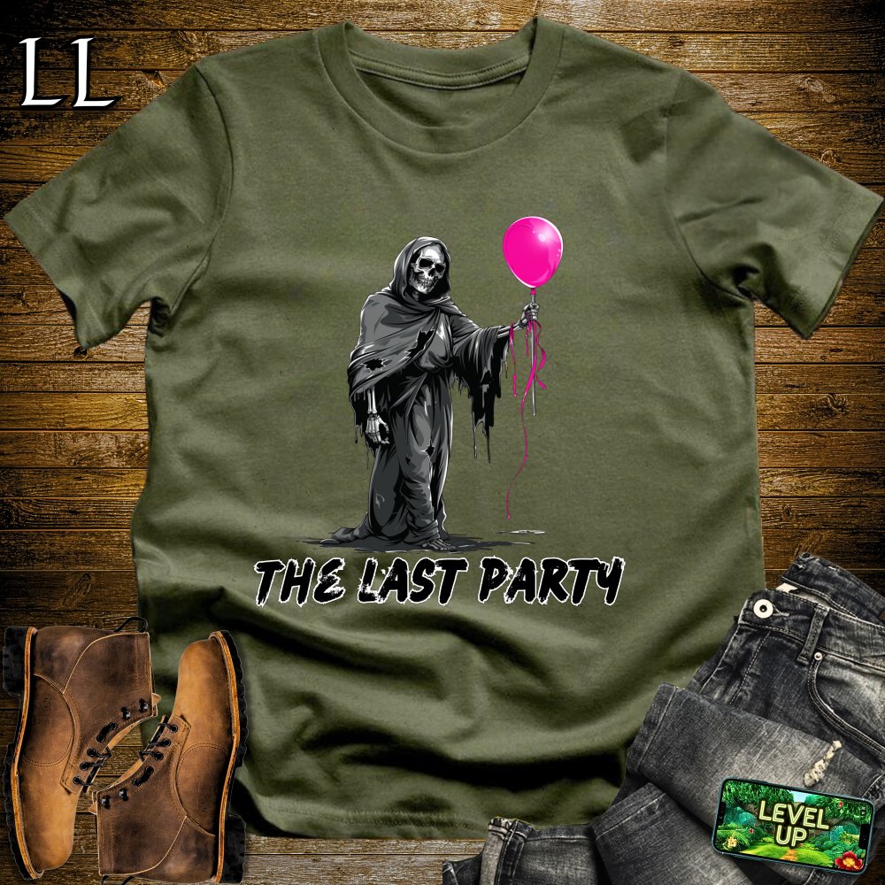 The Last Party Grim Reaper Softstyle Tee - Military Green - LegacyLayers