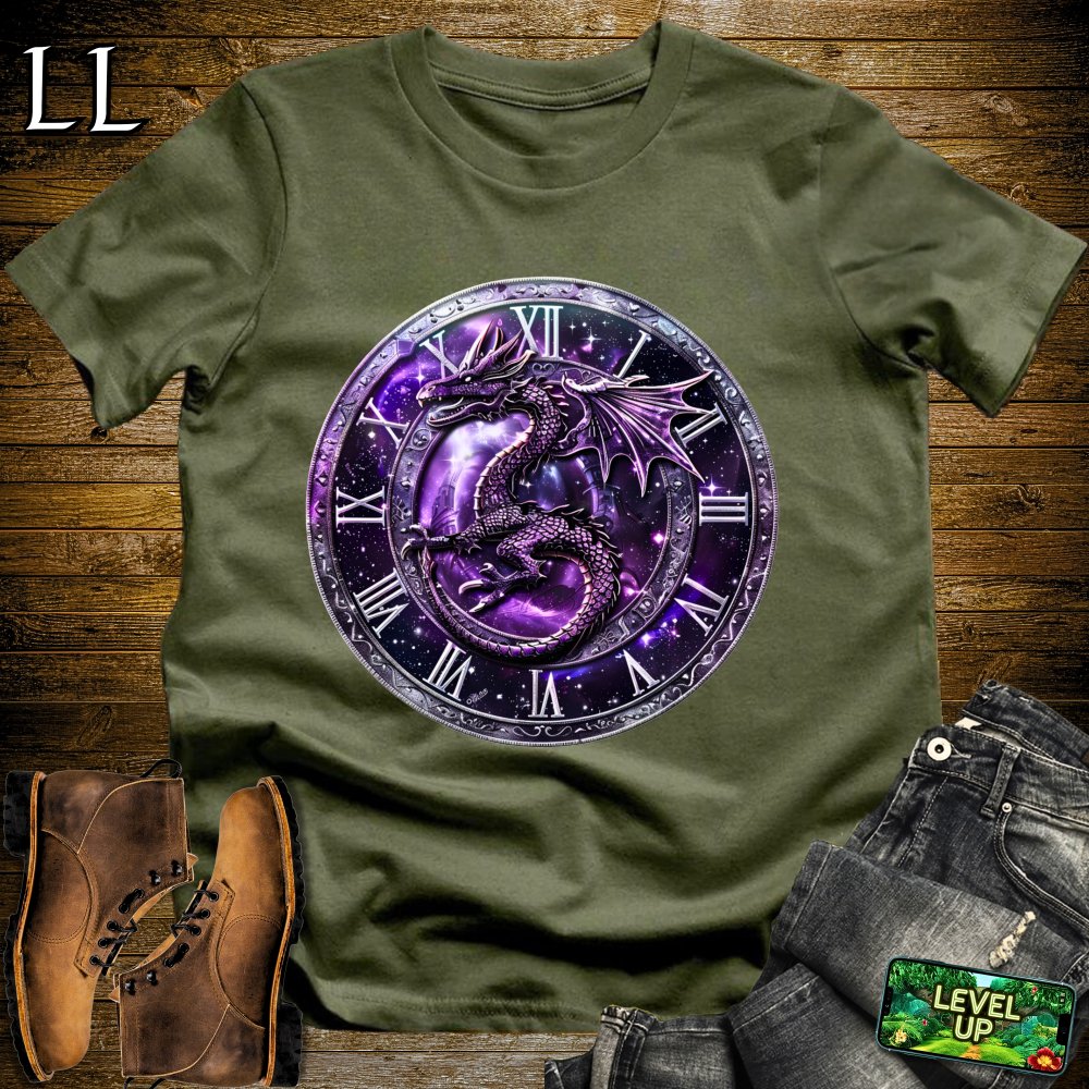 Time Dragon Softstyle Tee - Military Green - LegacyLayers