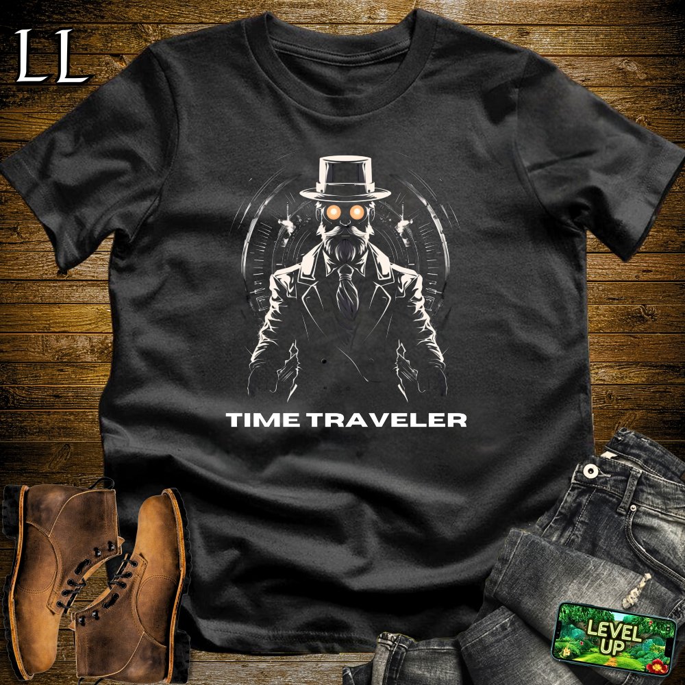 Time Traveler Softstyle Tee - Black - LegacyLayers