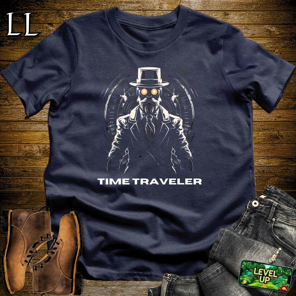 Time Traveler Softstyle Tee - Navy - LegacyLayers