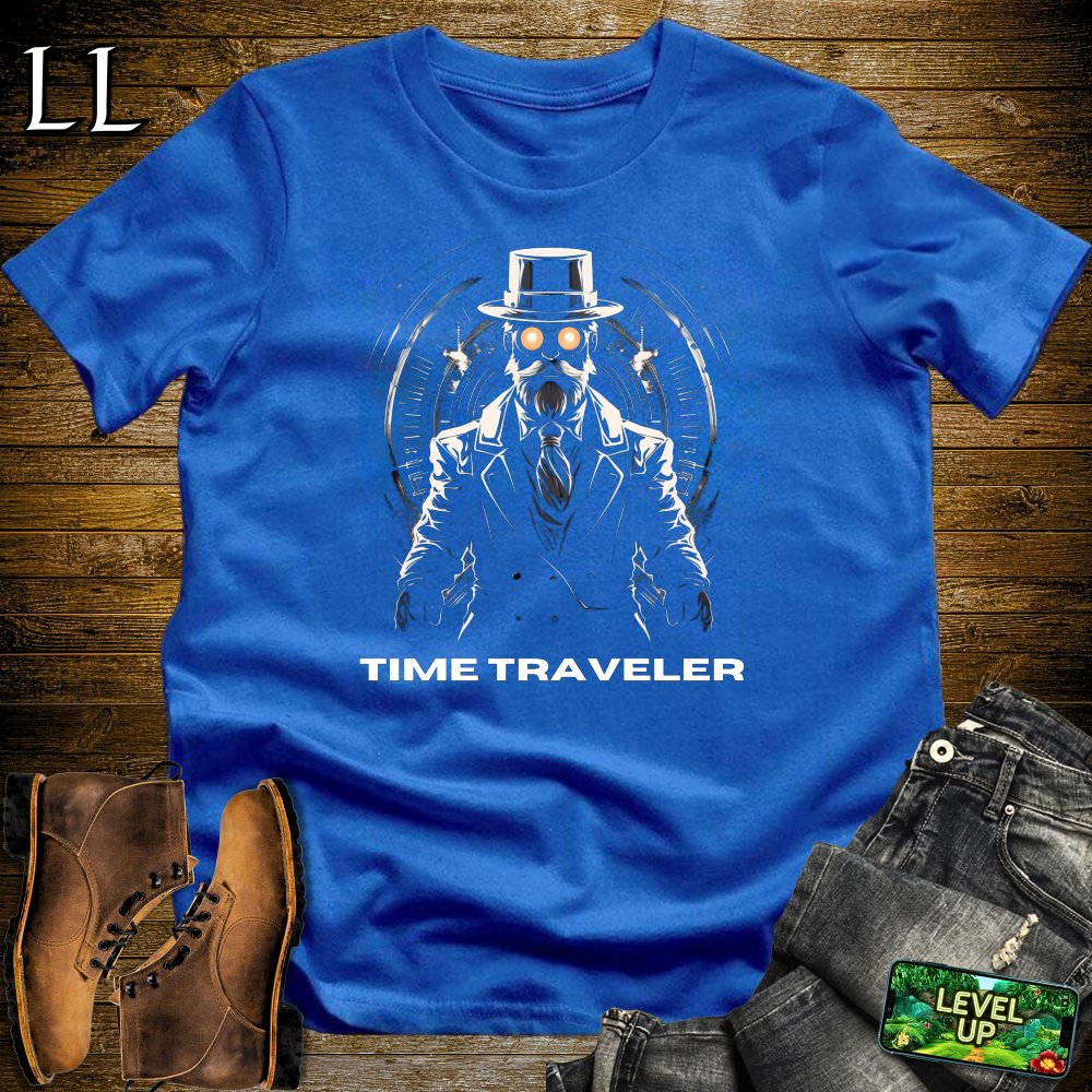 Time Traveler Softstyle Tee - Royal - LegacyLayers