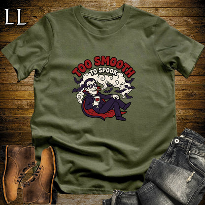 Too Smooth to Spook Vampire Bats Cigar T-Shirt Military Green | Vampire Bats Cigar Tee