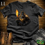 Torch Bearer Gorilla Softstyle Tee Black | Light Beast Tee