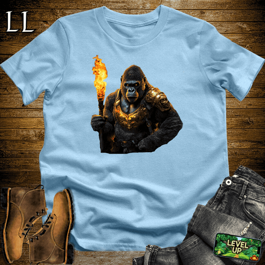 Torch Bearer Gorilla Softstyle Tee - Light Blue - LegacyLayers