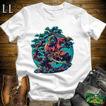Tree Gorilla Samurai White | Nature Warrior Tee
