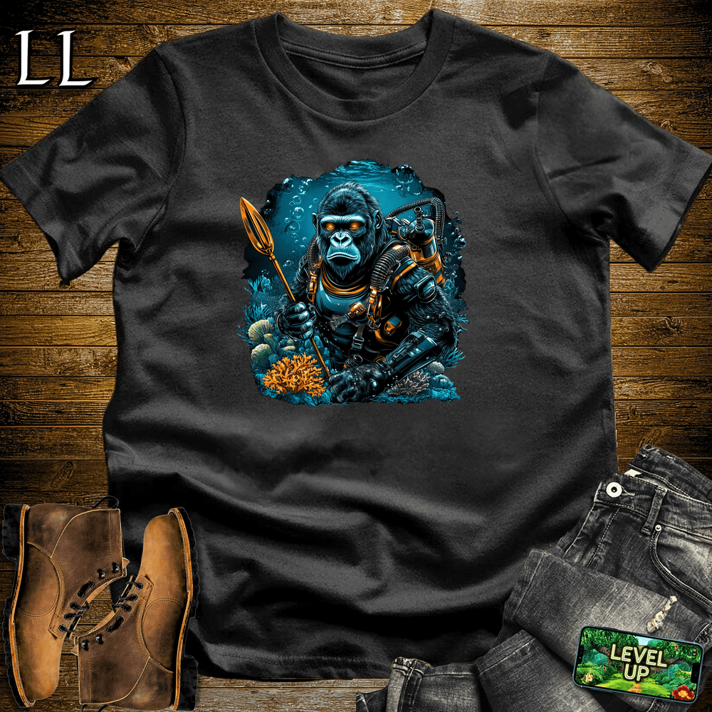 Underwater Explorer Gorilla - Black - LegacyLayers