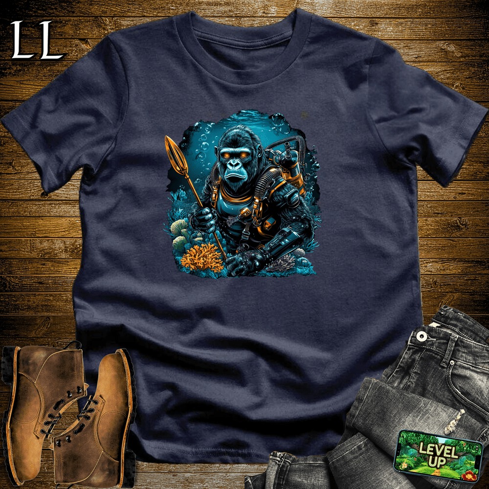 Underwater Explorer Gorilla - Navy - LegacyLayers