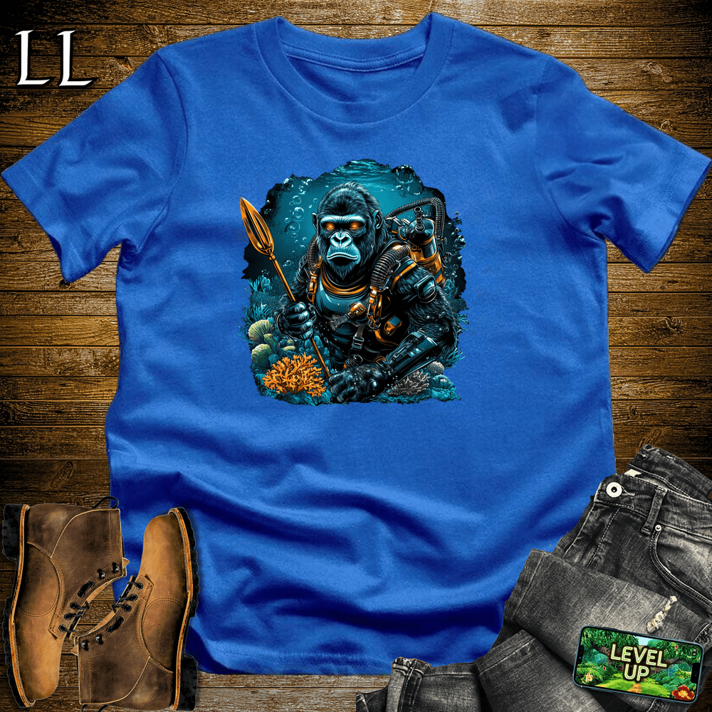 Underwater Explorer Gorilla - Royal - LegacyLayers
