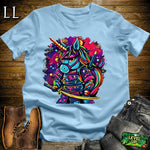 Unicorn Samurai Softstyle Tee - Light Blue - LegacyLayers