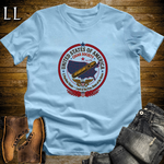 United States of America Cigar Society T-Shirt Light Blue | Cigar Crest Gift Tee
