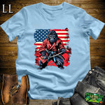 US Patriot Gorilla Samurai Light Blue | Patriotic Tee