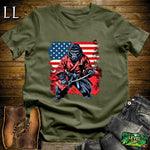 US Patriot Gorilla Samurai Military Green | Patriotic Tee
