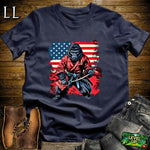 US Patriot Gorilla Samurai Navy | Patriotic Tee