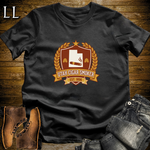 Utah Cigar Smoker Shield T-Shirt Black | Utah Cigar Crest Gift Tee