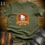 Utah Cigar Smoker Shield T-Shirt Military Green | Utah Cigar Crest Gift Tee