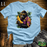 Vacation Gorilla Softstyle Tee Light Blue | Funny Travel Gorilla Tee