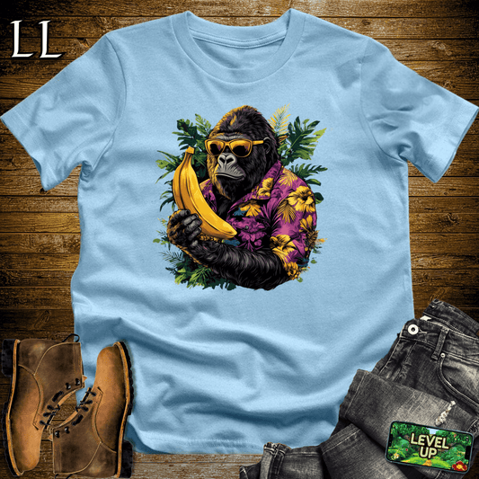 Vacation Gorilla Softstyle Tee - Light Blue - LegacyLayers