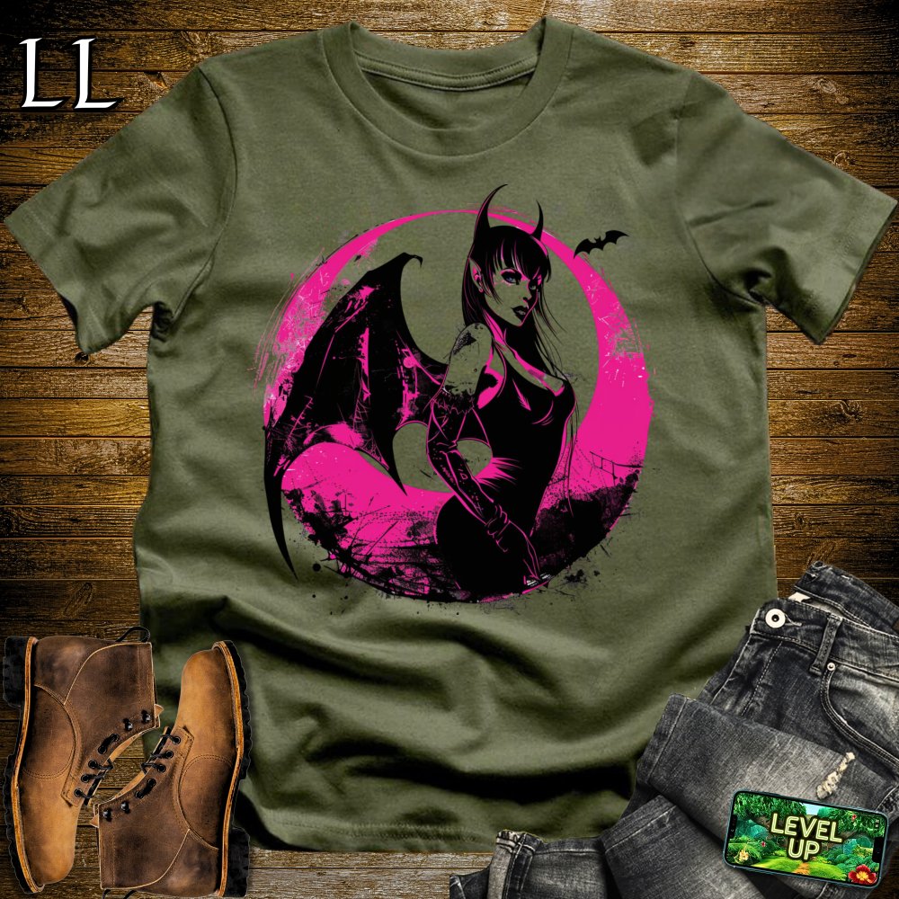 Vampire Fairy Softstyle Tee - Military Green - LegacyLayers