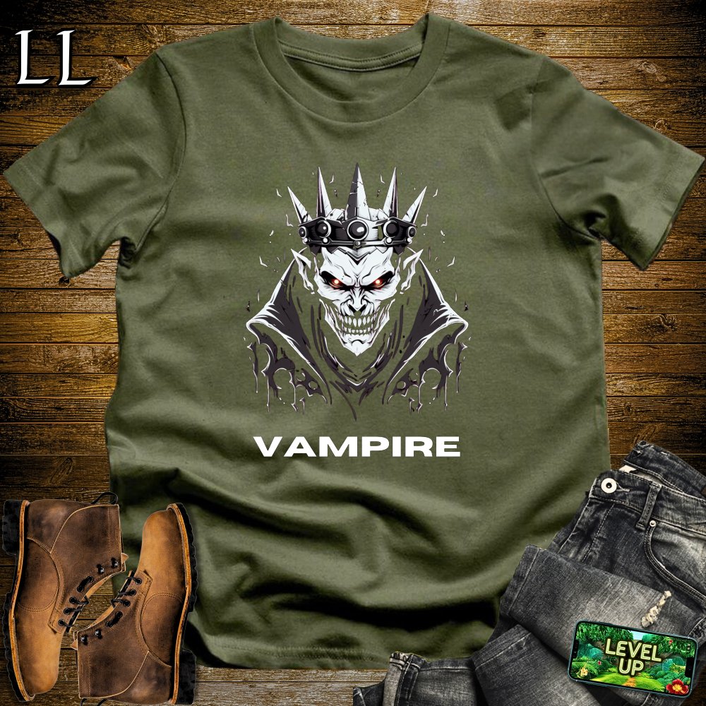 Vampire King Softstyle Tee - Military Green - LegacyLayers