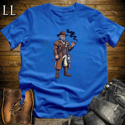 Van Helsing Vampire Hunter Cigar T-Shirt Royal | Vampire Hunter Cigar Halloween Tee