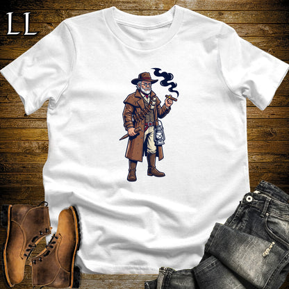 Van Helsing Vampire Hunter Cigar T-Shirt White | Vampire Hunter Cigar Halloween Tee