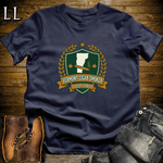 Vermont Cigar Smoker Shield T-Shirt Navy | Vermont Cigar Crest Gift Tee