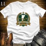 Vermont Cigar Smoker Shield T-Shirt White | Vermont Cigar Crest Gift Tee