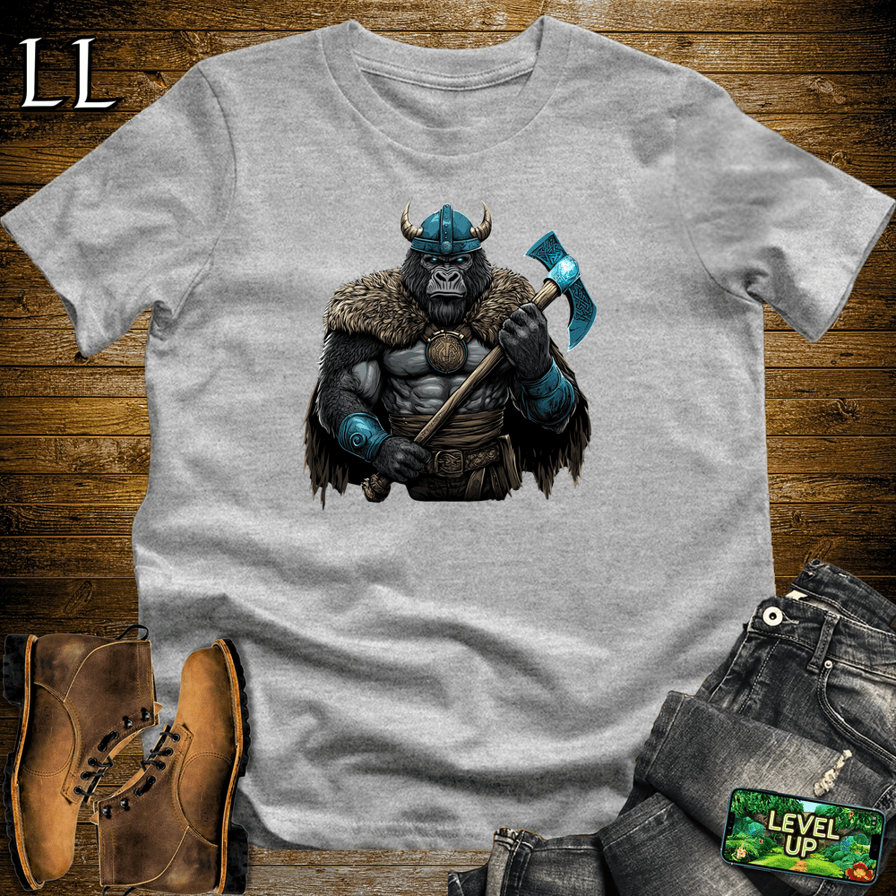 Viking Warrior Gorilla Sport Grey | Norse Mythology Shirt