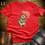 Vintage Cigar Hamster T-Shirt Red | Funny Cigar Gift Tee